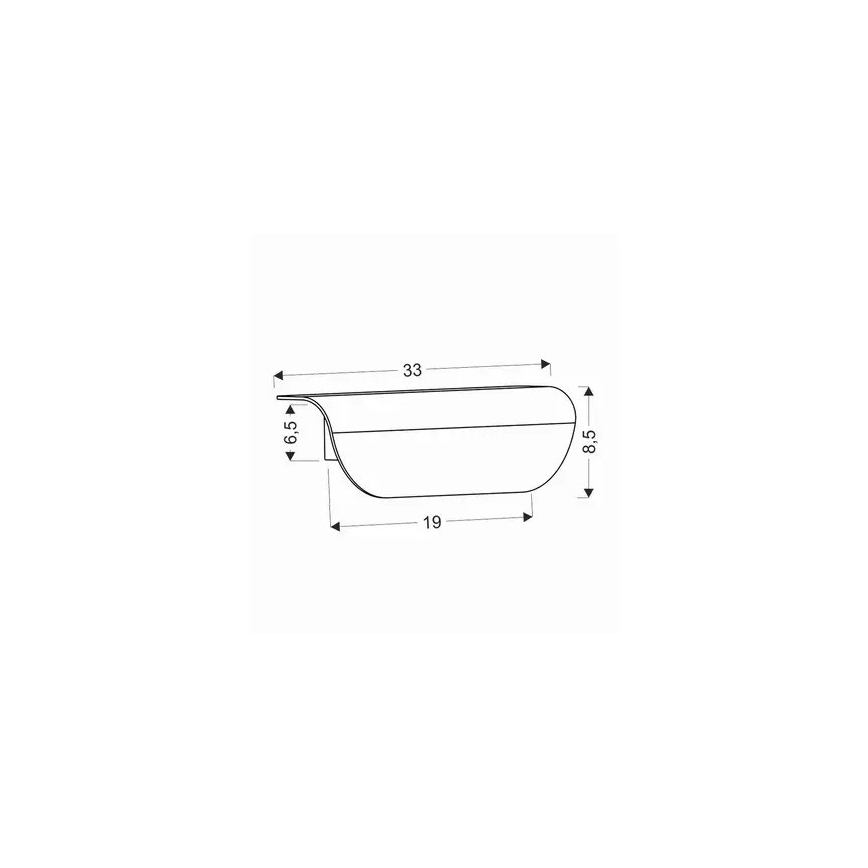 LED Spoljna zidna lampa LED/12W/230V IP65 crno