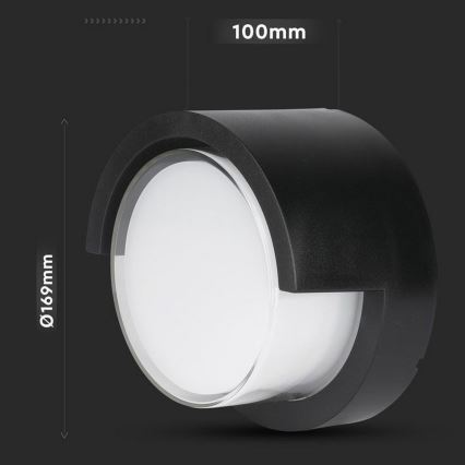 LED Spoljna zidna lampa LED/12W/230V IP65