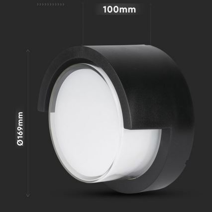 LED Spoljna zidna lampa LED/12W/230V IP65