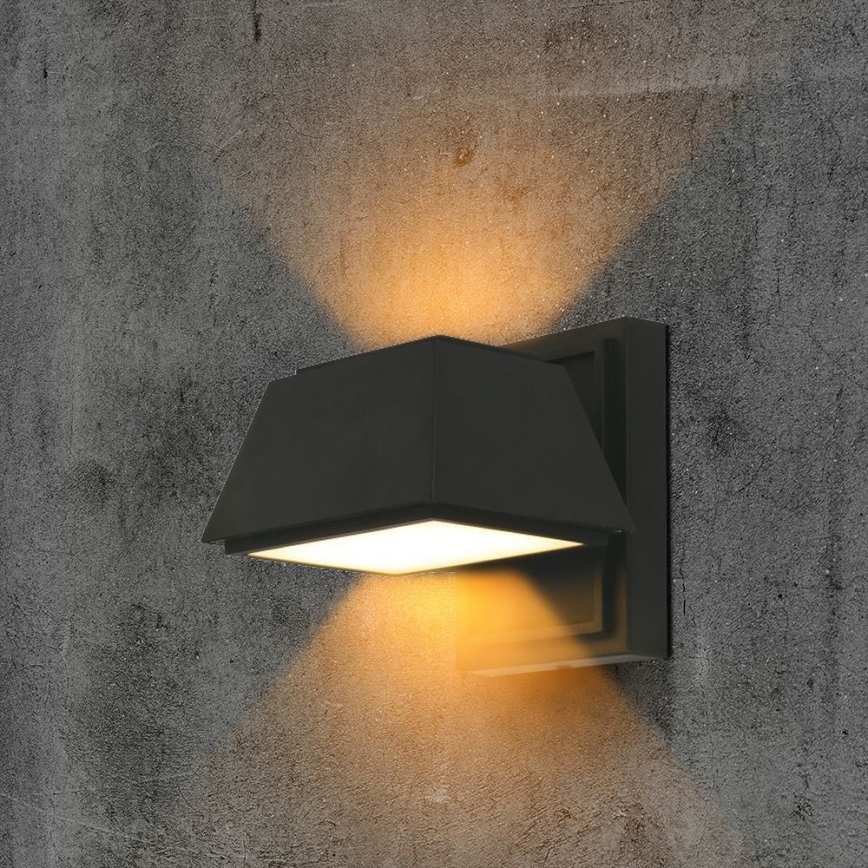 LED Spoljna zidna lampa LED/15W/230V IP65 4000K crno