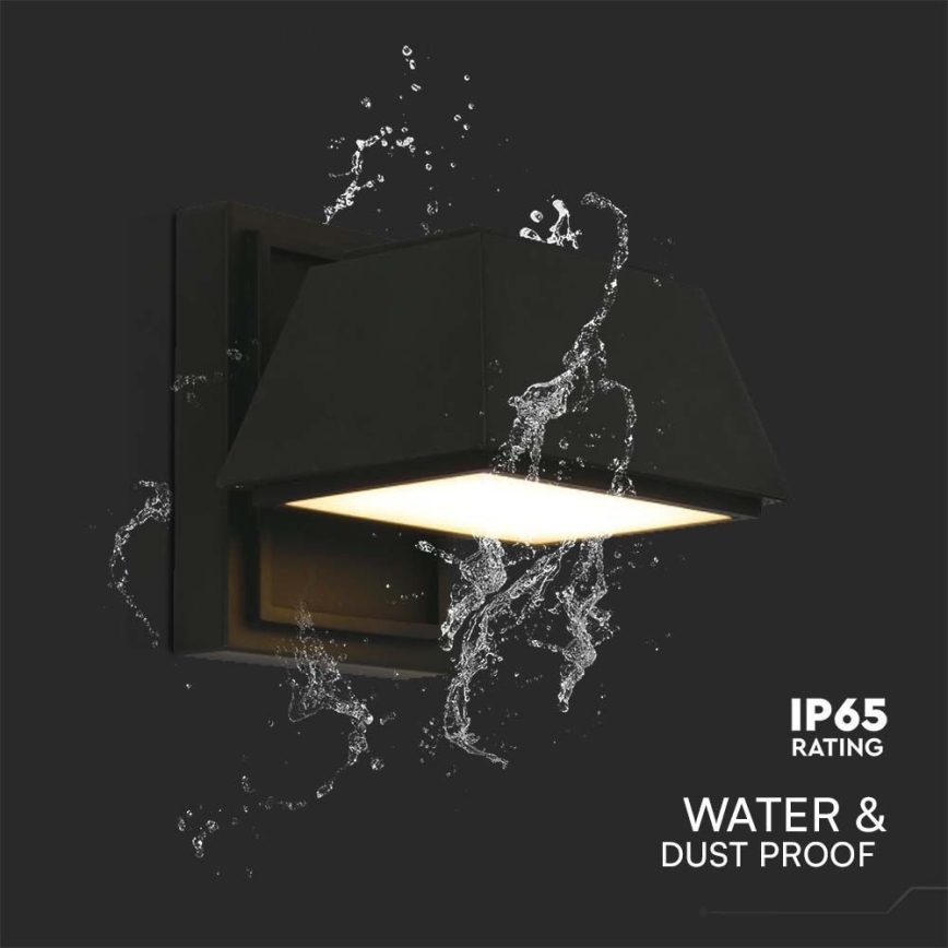 LED Spoljna zidna lampa LED/15W/230V IP65 4000K crno