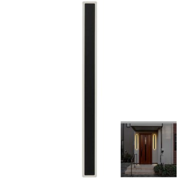 LED Spoljna zidna lampa LED/17W/230V 3000K IP65 crno