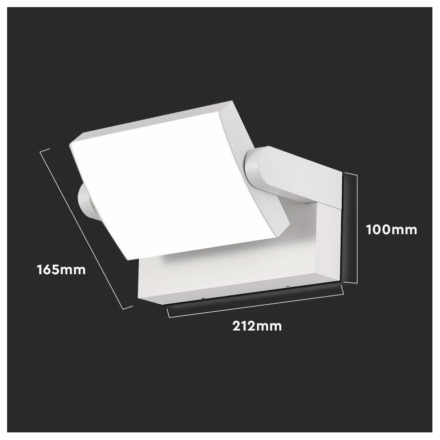 LED Spoljna zidna lampa LED/17W/230V 3000K IP65