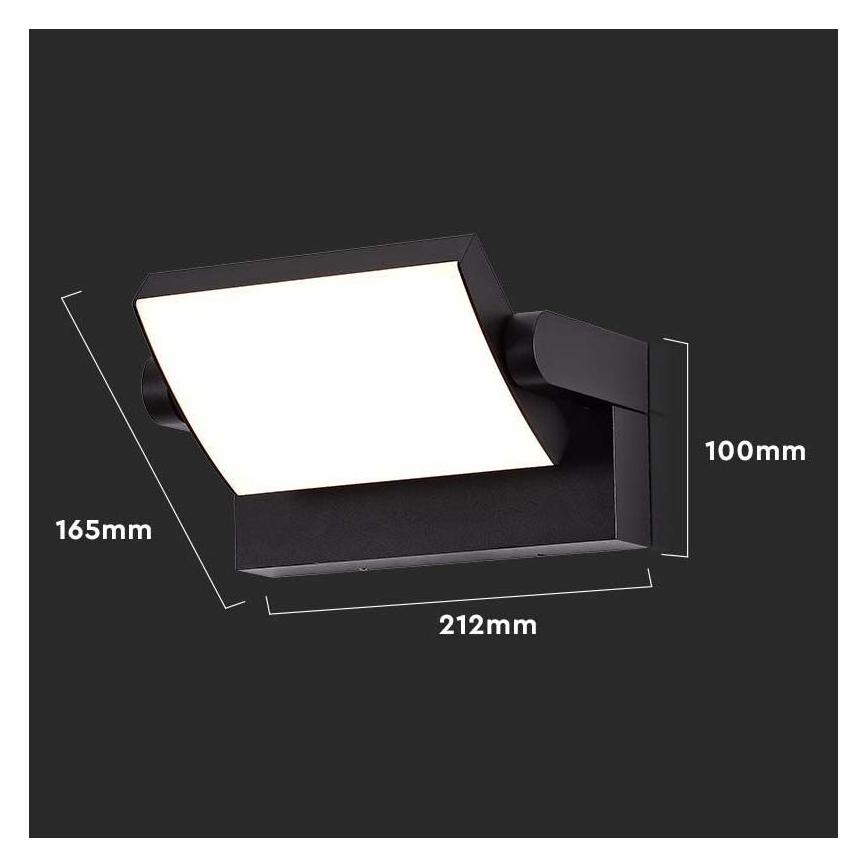 LED Spoljna zidna lampa LED/17W/230V 3000K IP65