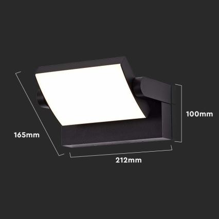 LED Spoljna zidna lampa LED/17W/230V 4000K IP65