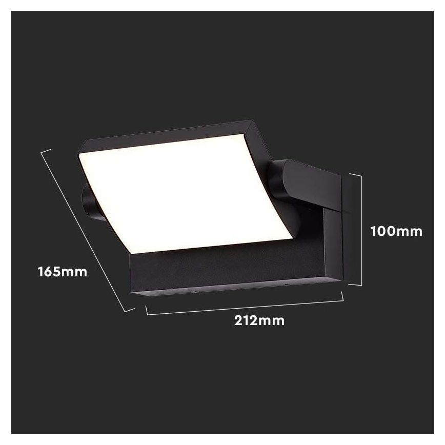 LED Spoljna zidna lampa LED/17W/230V 4000K IP65