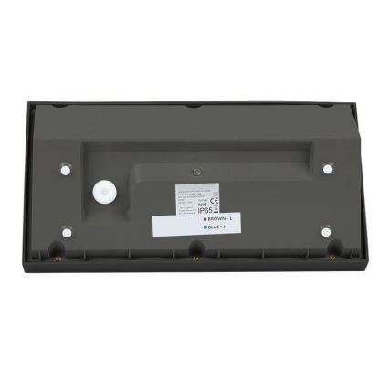 LED Spoljna zidna lampa LED/20W/230V 3000K IP65 crno