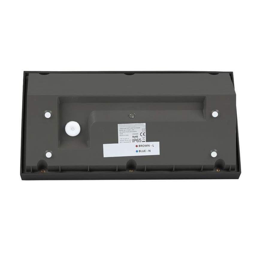 LED Spoljna zidna lampa LED/20W/230V 3000K IP65 crno