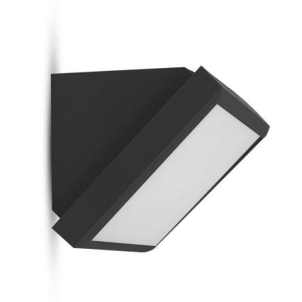 LED Spoljna zidna lampa LED/20W/230V 6400K IP65 crno