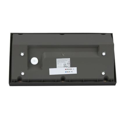 LED Spoljna zidna lampa LED/20W/230V 6400K IP65 crno
