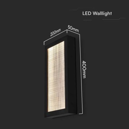 LED Spoljna zidna lampa LED/20W/230V IP65 3000K