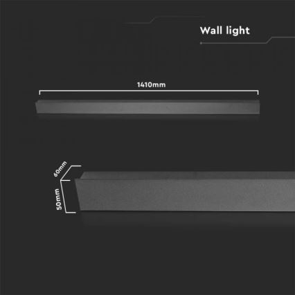 LED Spoljna zidna lampa LED/23W/230V 3000K IP65 antracit