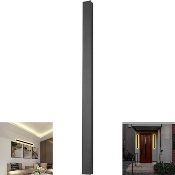LED Spoljna zidna lampa LED/23W/230V 3000K IP65 crno