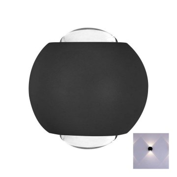 LED Spoljna zidna lampa LED/2W/230V 3000K IP54 crno