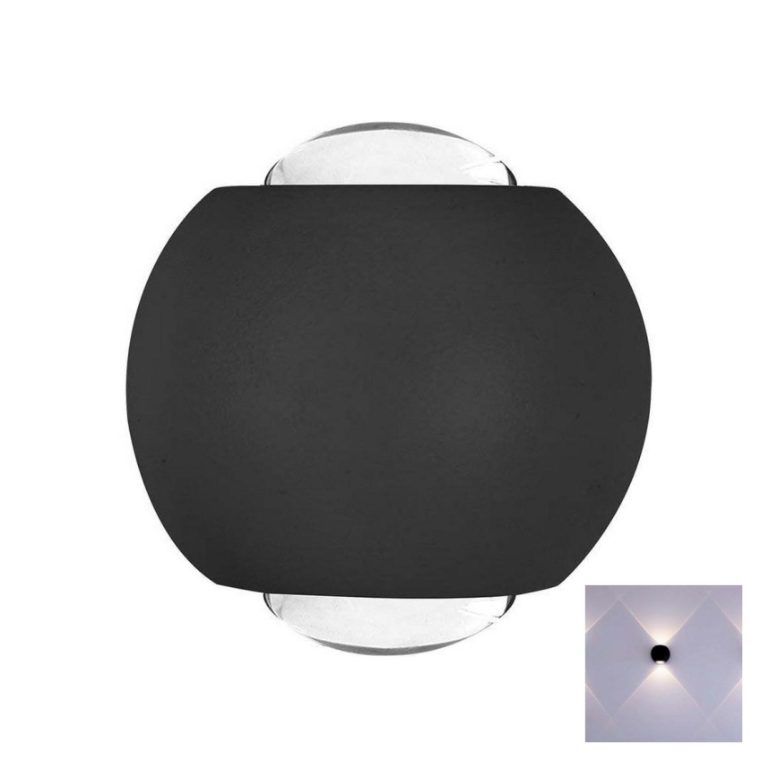 LED Spoljna zidna lampa LED/2W/230V 3000K IP54 crno