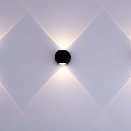 LED Spoljna zidna lampa LED/2W/230V 3000K IP54 crno