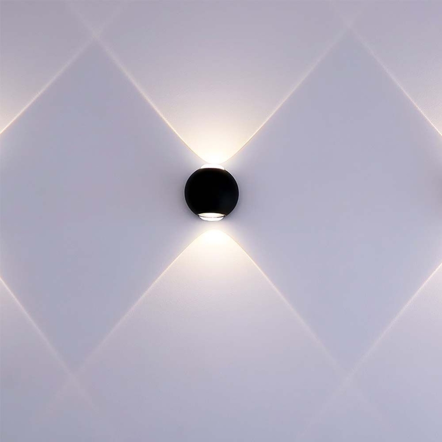 LED Spoljna zidna lampa LED/2W/230V 3000K IP54 crno