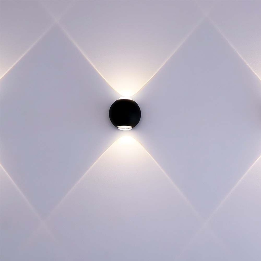 LED Spoljna zidna lampa LED/2W/230V 4000K IP54 crno