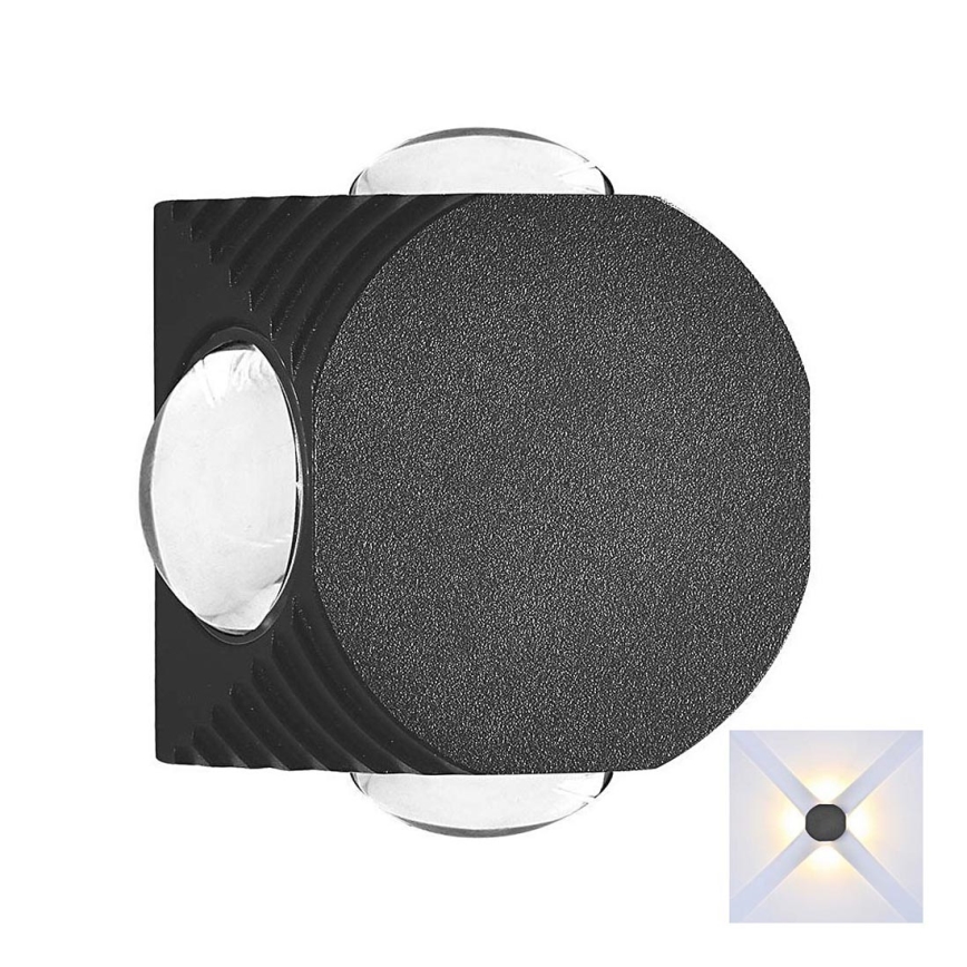 LED Spoljna zidna lampa LED/4W/230V 3000K IP54 crno