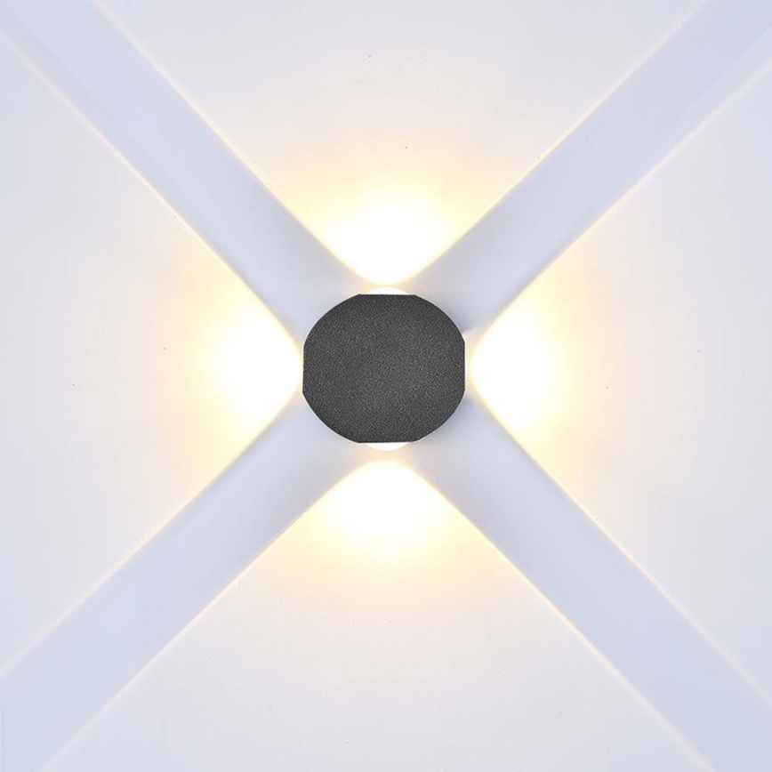LED Spoljna zidna lampa LED/4W/230V 3000K IP54 crno
