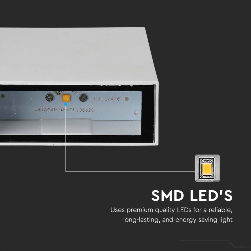LED Spoljna zidna lampa LED/4W/230V 3000K IP65 bela