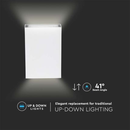 LED Spoljna zidna lampa LED/4W/230V 3000K IP65 bela
