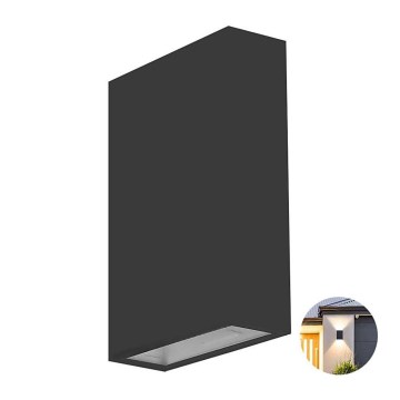 LED Spoljna zidna lampa LED/4W/230V 3000K IP65 crno