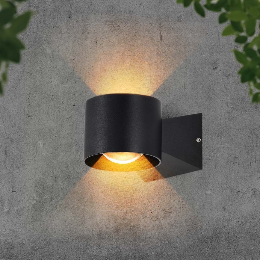 LED Spoljna zidna lampa LED/5W/230V 3000K IP65 crno