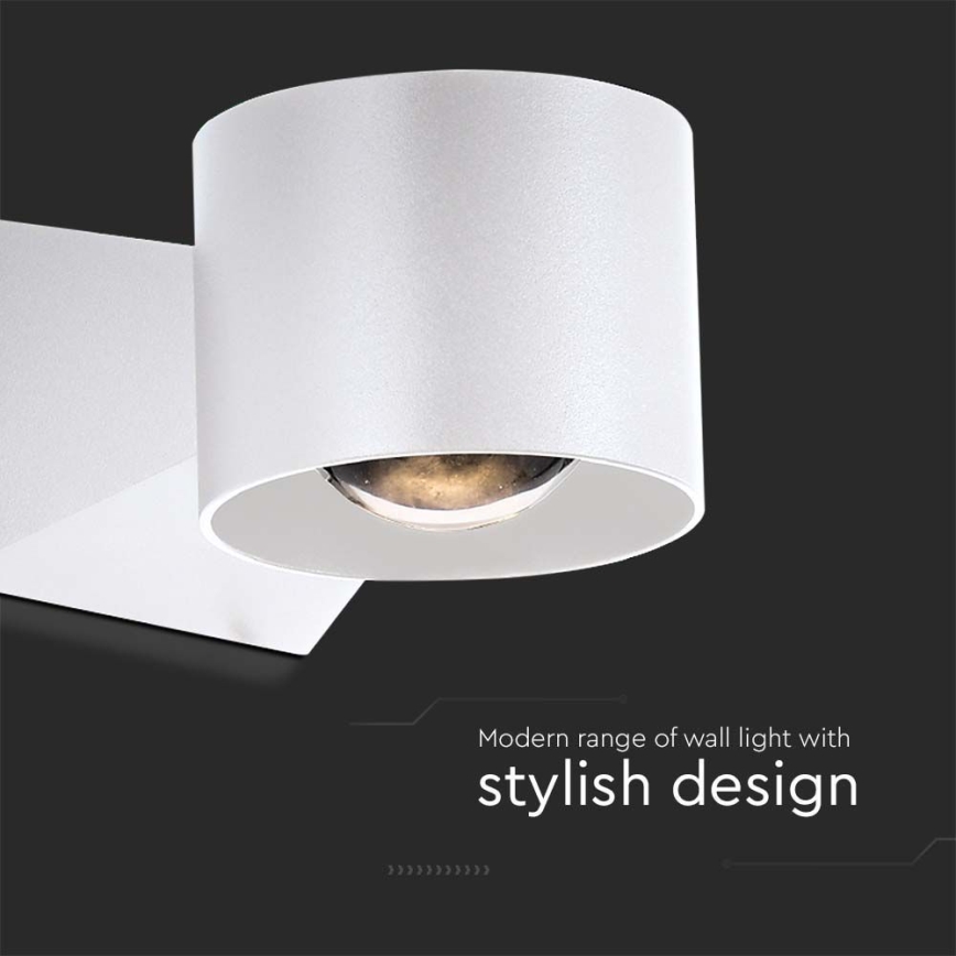 LED Spoljna zidna lampa LED/5W/230V 4000K IP65 bela