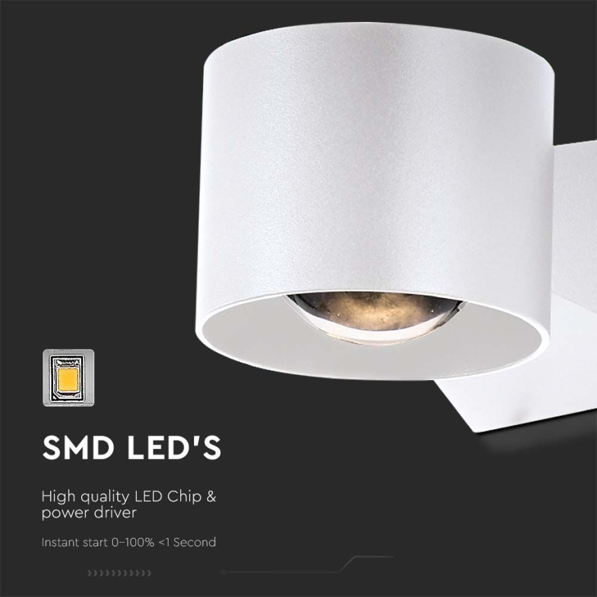 LED Spoljna zidna lampa LED/5W/230V 4000K IP65 bela