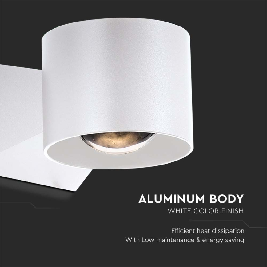 LED Spoljna zidna lampa LED/5W/230V 4000K IP65 bela
