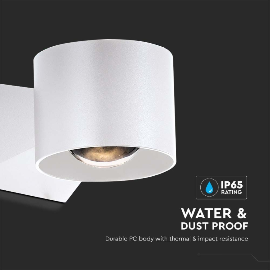 LED Spoljna zidna lampa LED/5W/230V 4000K IP65 bela