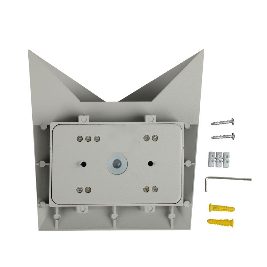 LED Spoljna zidna lampa LED/5W/230V 4000K IP65 sivo