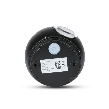 LED Spoljna zidna lampa LED/6W/230V 3000K IP65 crno