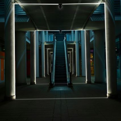 LED Vanjska zidna fleksibilna lampa LED/7W/230V 3000K IP65 crno