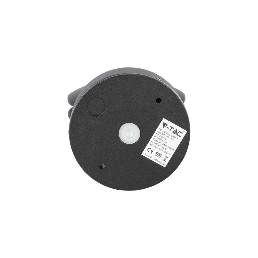 LED Vanjska zidna fleksibilna lampa LED/7W/230V 4000K IP65 crno