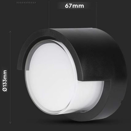 LED Spoljna zidna lampa LED/7W/230V IP65