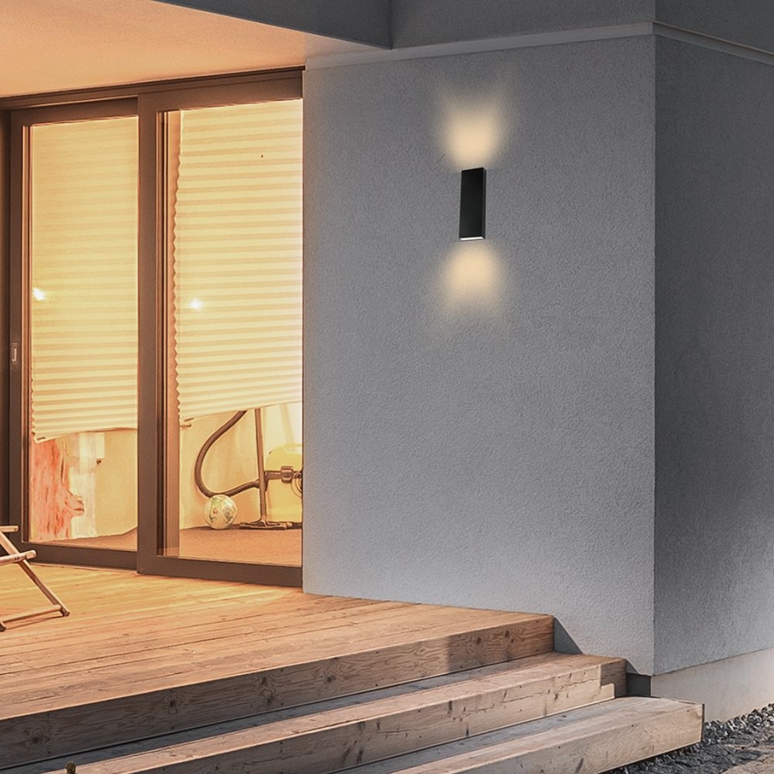 LED Spoljna zidna lampa LED/8W/230V 4000K IP65 crno