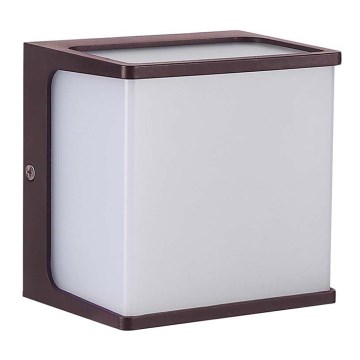 LED Spoljna zidna lampa LED/8W/230V IP65 3000K braon