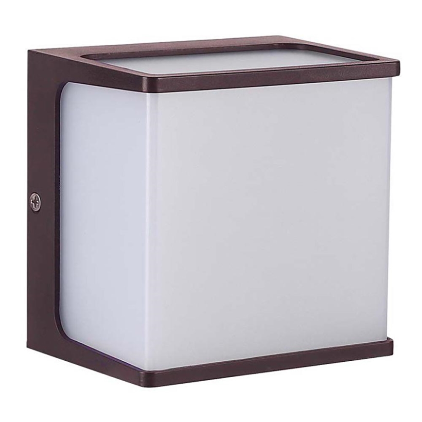 LED Spoljna zidna lampa LED/8W/230V IP65 3000K braon