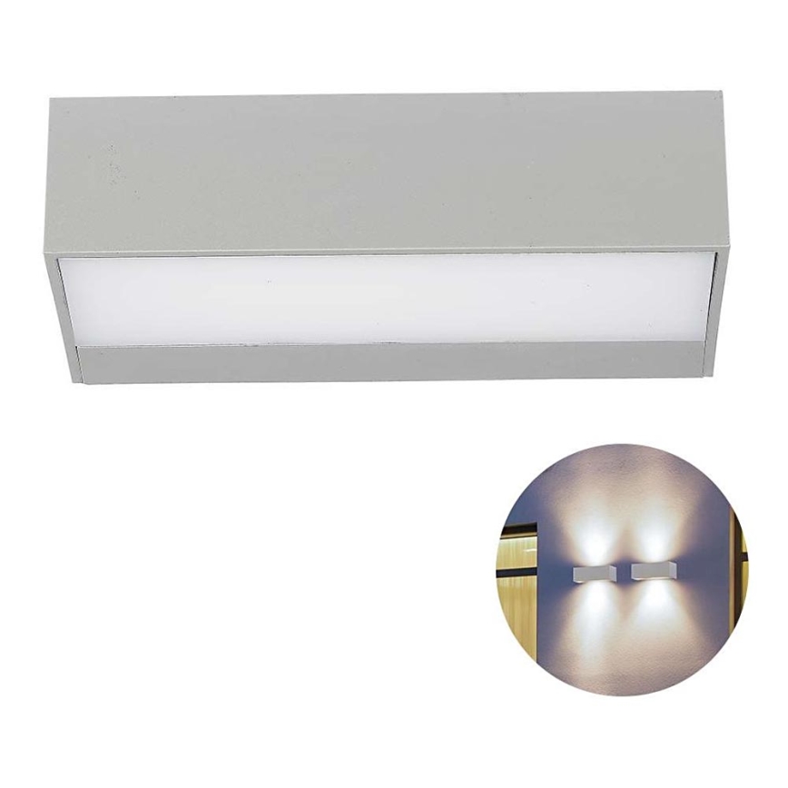 LED Spoljna zidna lampa LED/9W/230V 4000K IP65