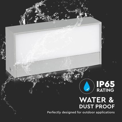 LED Spoljna zidna lampa LED/9W/230V 6400K IP65
