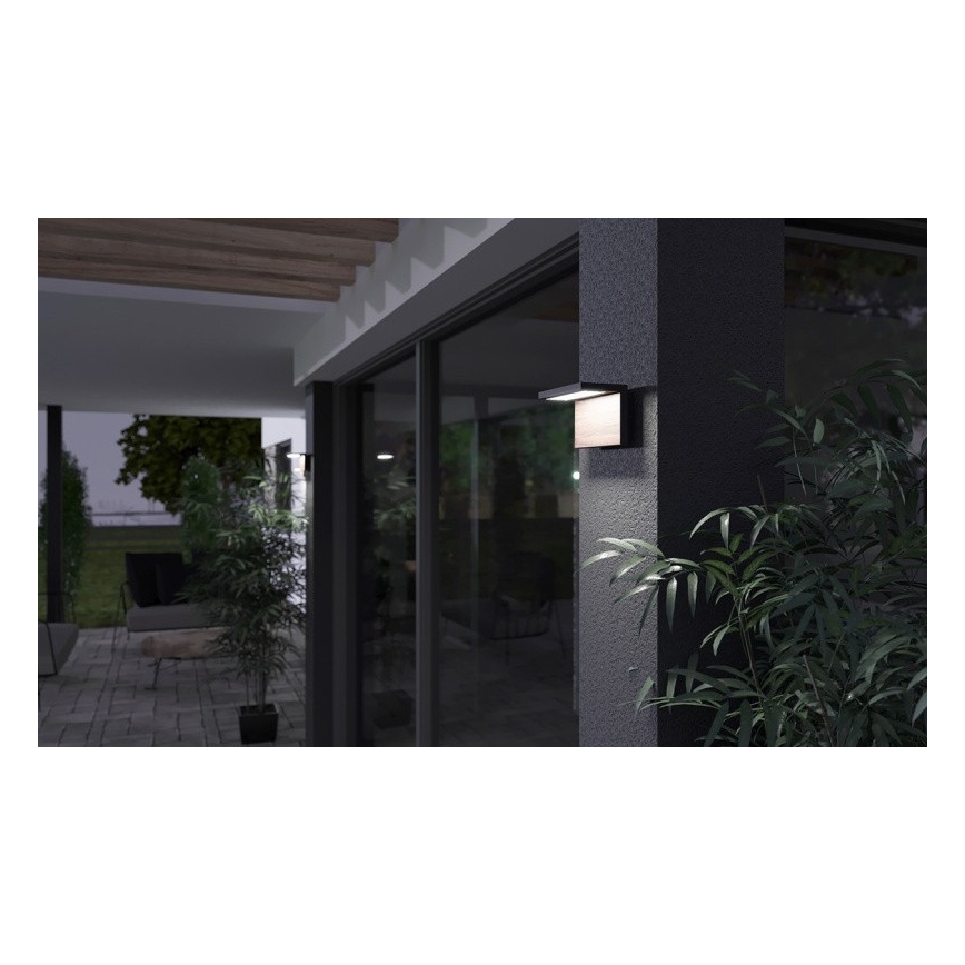 LED Spoljna zidna lampa NATURA LED/12W/230V 4000K IP65 braon/antracit