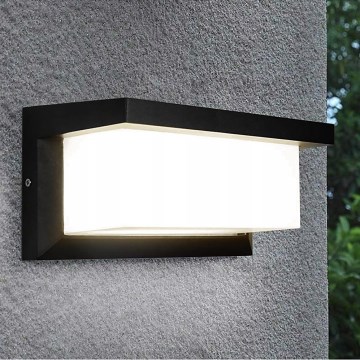 LED Spoljna zidna lampa NEELY LED/12W/230V 4000K IP54 crno