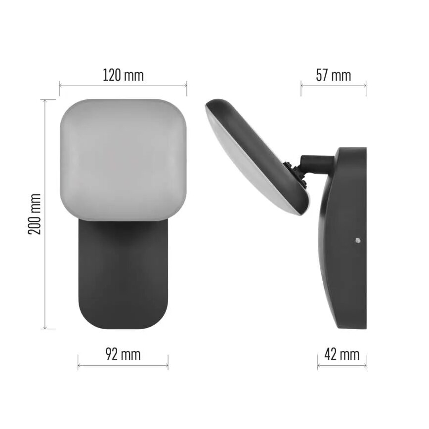 LED Spoljna zidna lampa NIKA LED/12,5W/230V IP44