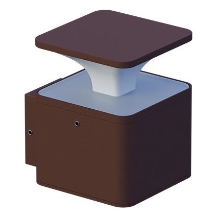 LED Spoljna zidna lampa ORNELA LED/6W/230V 3000K IP54 braon
