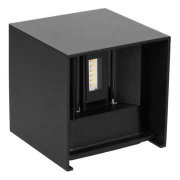 LED Spoljna zidna lampa QUERK 2xLED/3W/230V 3000K IP54 crno