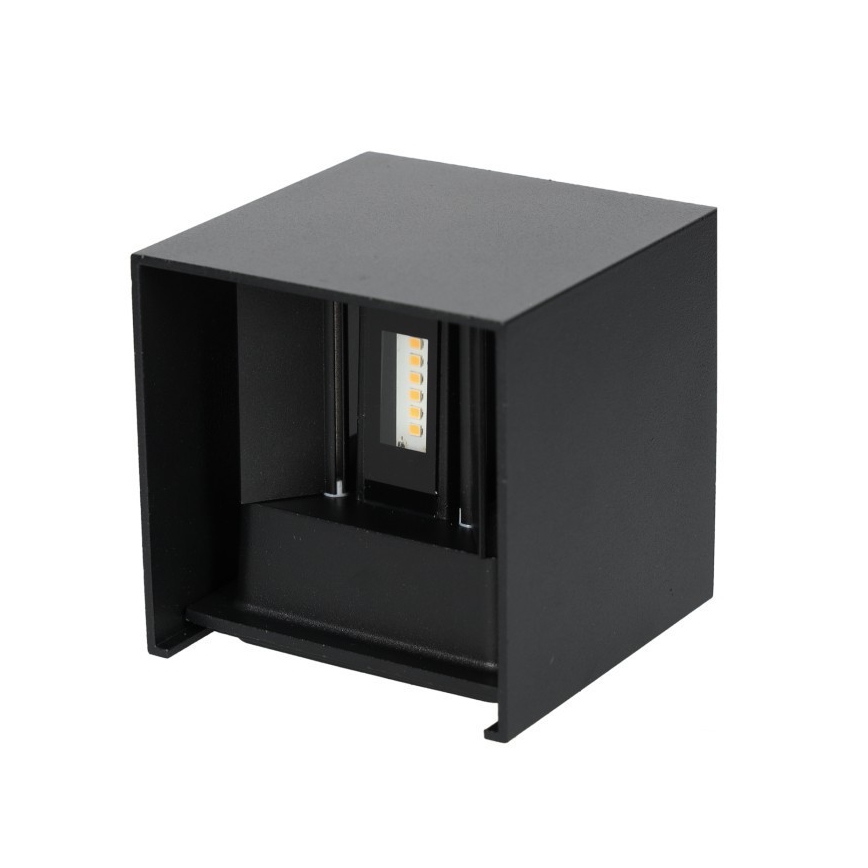 LED Spoljna zidna lampa QUERK 2xLED/3W/230V 3000K IP54 crno