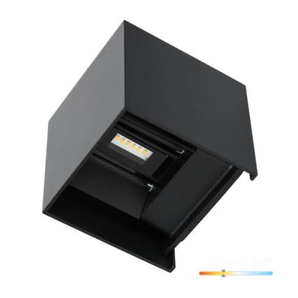 LED Spoljna zidna lampa QUERK 2xLED/3W/230V 3000K IP54 crno