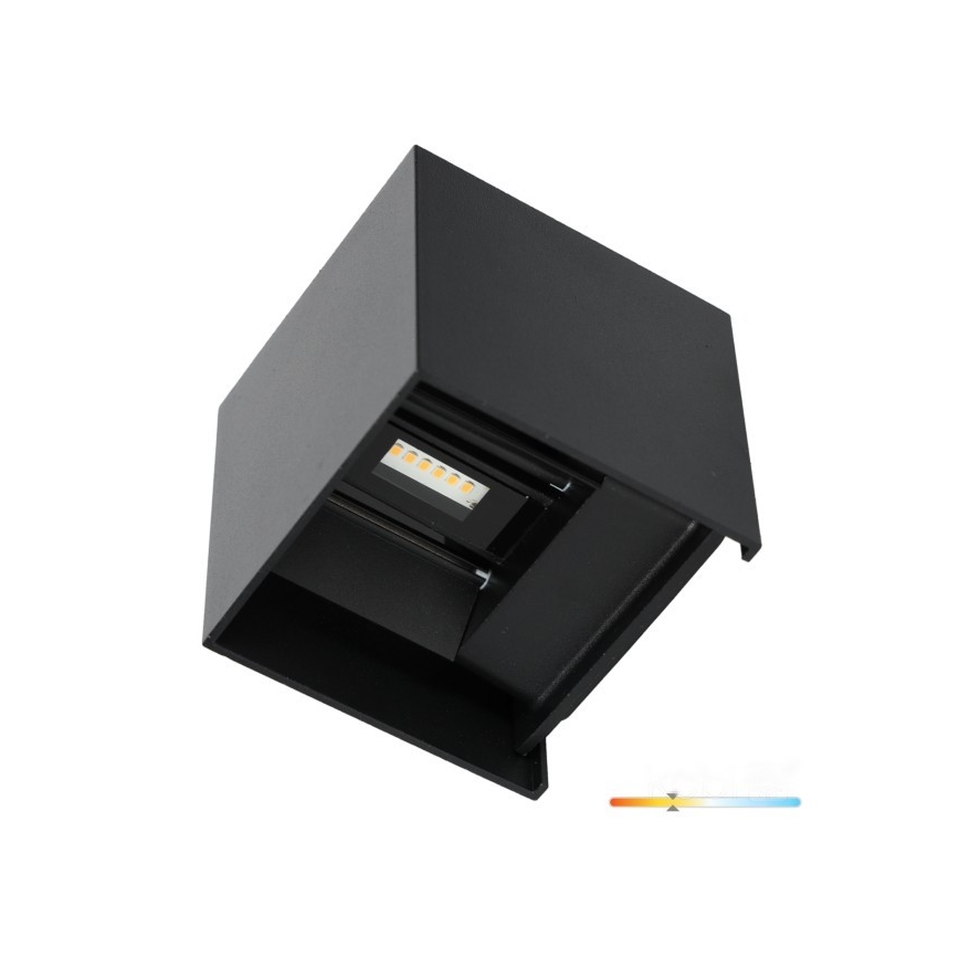 LED Spoljna zidna lampa QUERK 2xLED/3W/230V 3000K IP54 crno